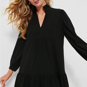 Tuckernuck Palmerston Black Crepe Dress NWT L
